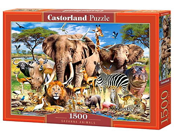Savanna Animals 1500 bitar Castorland
