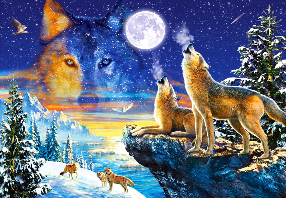 Howling Wolves 1000 Bitar Castorland
