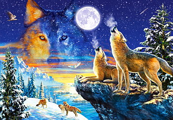 Howling Wolves 1000 Bitar Castorland