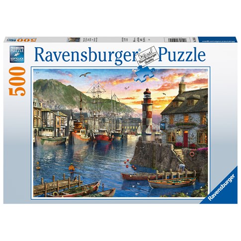 Sunrise at the port 500 Bitar Ravensburger - 2