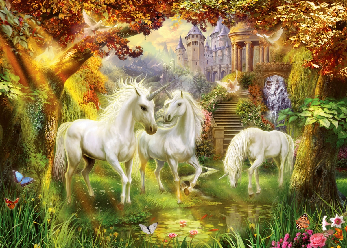 Unicorns in the Forest 1000 Bitar Ravensburger