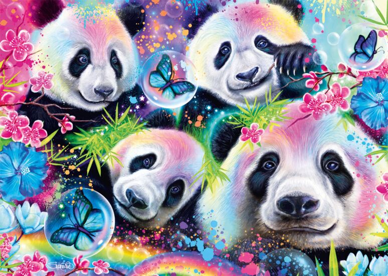 Rainbow Pandas 1000 Bitar Schmidt