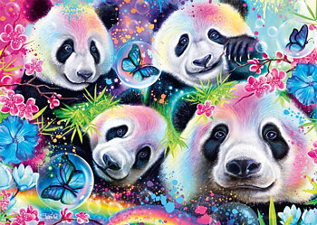 Rainbow Pandas 1000 Bitar Schmidt