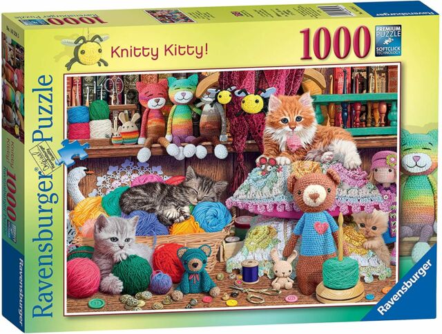 Knitty Kitty! 1000 Bitar Ravensburger - 2