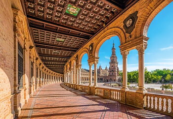 Spanish Square, Seville, Spain 1000 Bitar Castorland