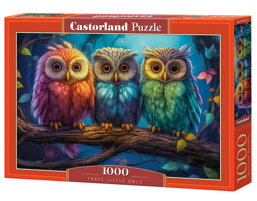 Three Little Owl´s, 1000 Bitar Castorland - 2