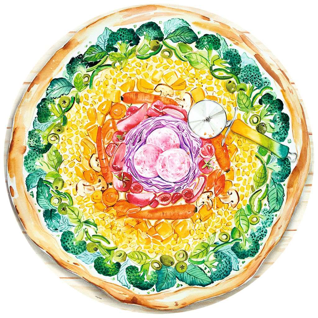 Circle of Colours - Pizza 500 Bitar Ravensburger