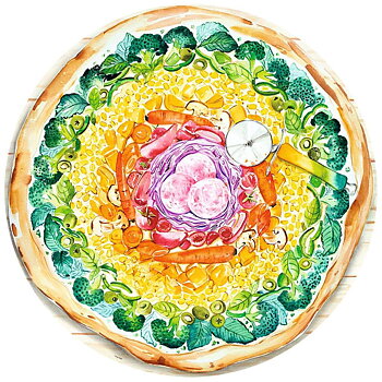 Circle of Colours - Pizza 500 Bitar Ravensburger