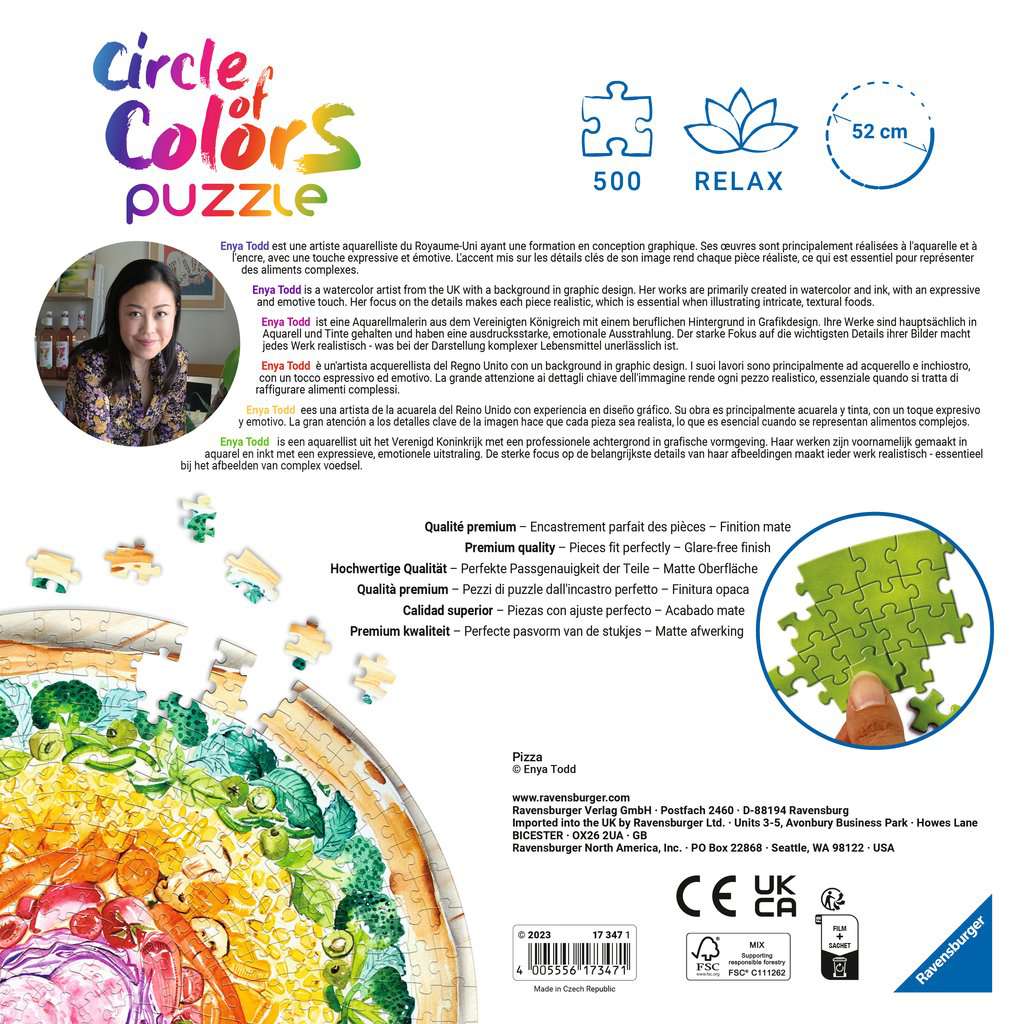 Circle of Colours - Pizza 500 Bitar Ravensburger - 3