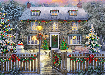 The Christmas Cottage 1000 Bitar Jumbo