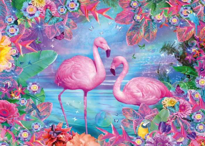 Flamingos 500 Bitar Schmidt