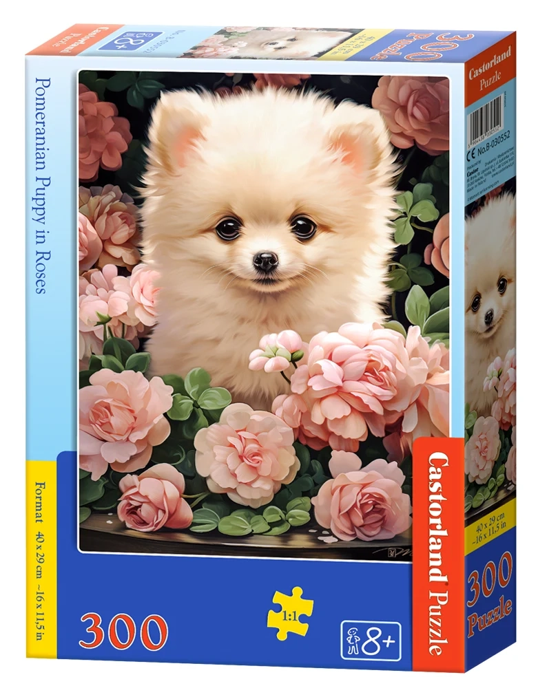 Pomerian Puppy in Roses, 300 Bitar Castorland - 2