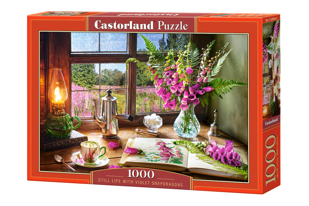 Still Life With Violet Snapdragons 1000 Bitar Castorland - 2
