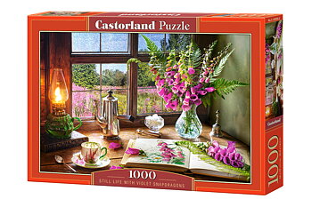 Still Life With Violet Snapdragons 1000 Bitar Castorland