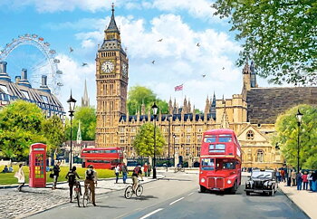 Busy Morning in London 1000 Bitar Castorland