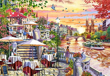 Romantic City Sunset 1000 Bitar Castorland