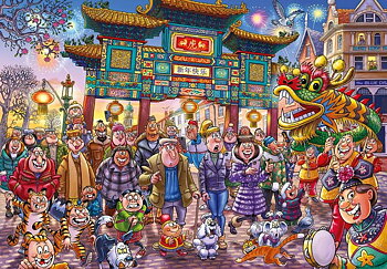Wasgij   Original  #  39  Chinese New Year ! 1000 Bitar Jumbo