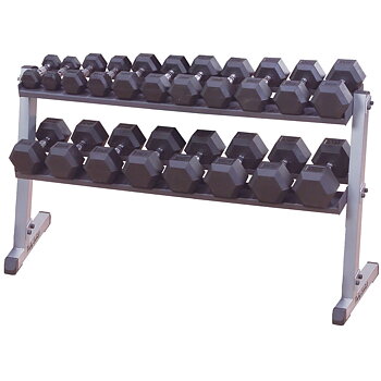 Hantelställ - 2 hyllplan, 153 cm
