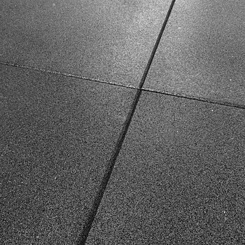 Gymgolv EcoFloor 20 mm 100x100 cm Svart