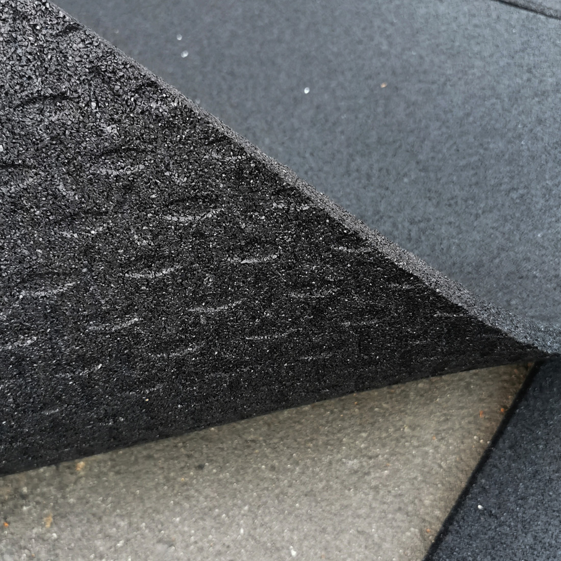 Gymgolv EcoFloor 20 mm 100x100 cm Svart - 3