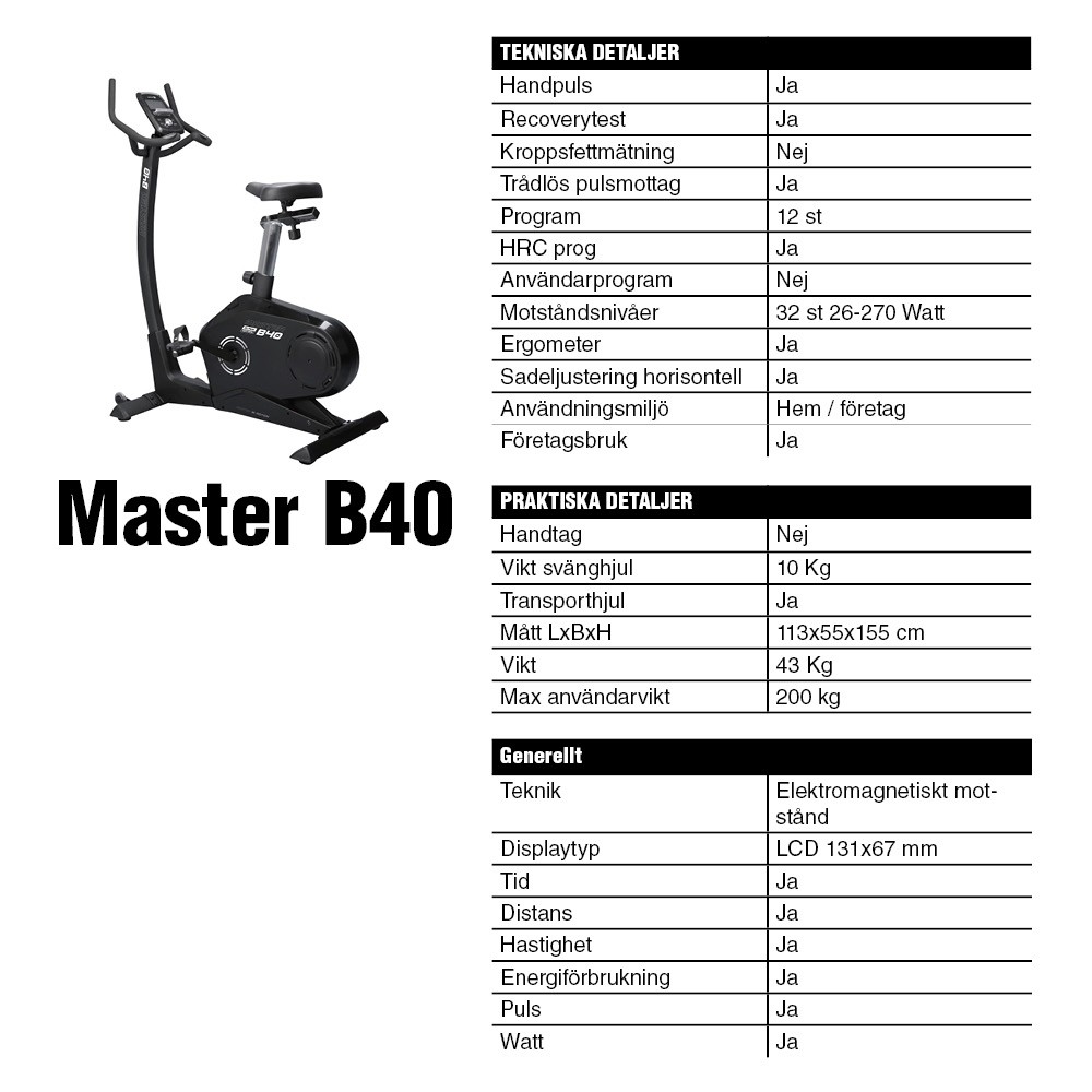 Master Motionscykel B40 - 2