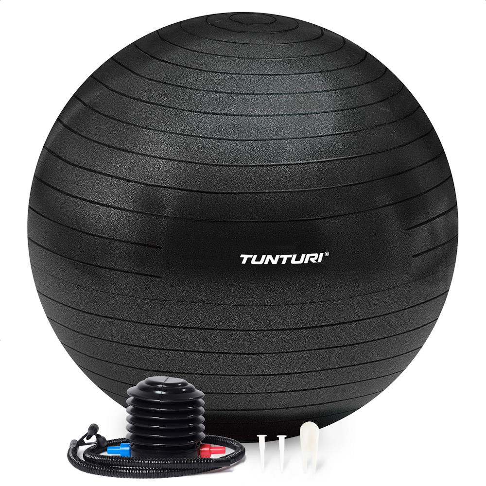 Tunturi Gymball 55cm, Black, Anti Burst 