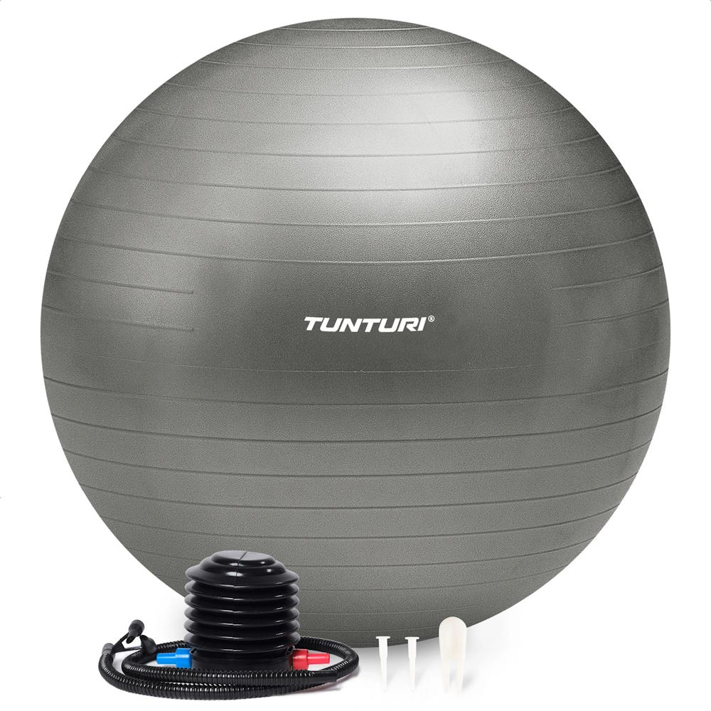 Tunturi Gymball 75cm, Silver, Anti Burst 