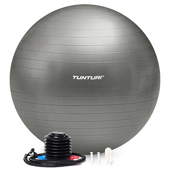 Tunturi Gymball 75cm, Silver, Anti Burst 