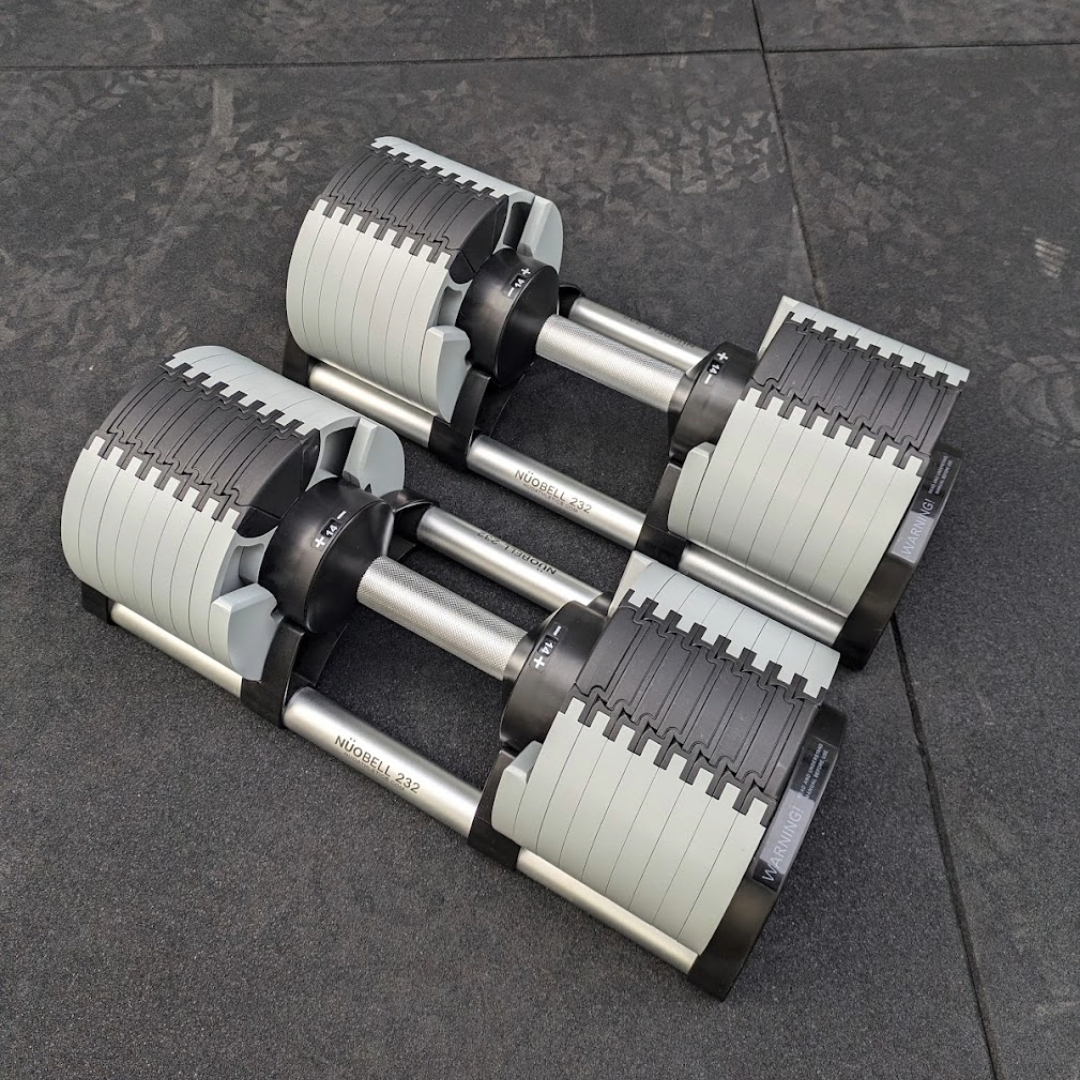 NÜOBELL 2x32 kg med 2 kg viktsteg Ash - 6