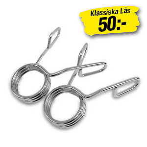 Fjäderlås 50 mm, Rakt grepp (1 par) *Kampanj*