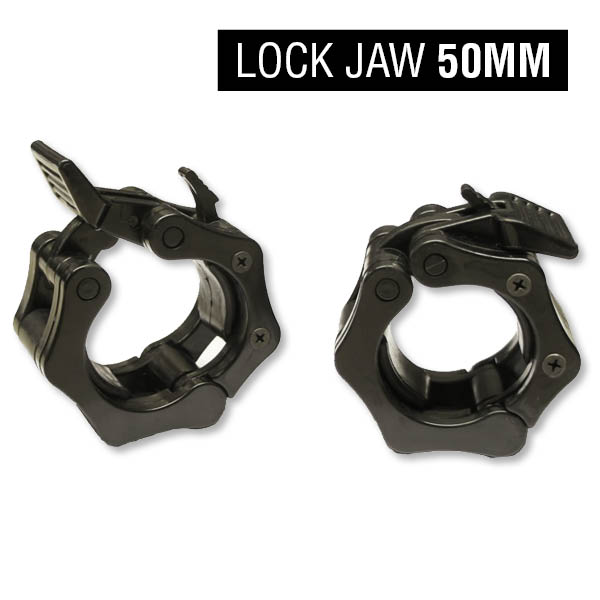 Klämlås Lock-Jaw 50 mm, Svarta (1 par)