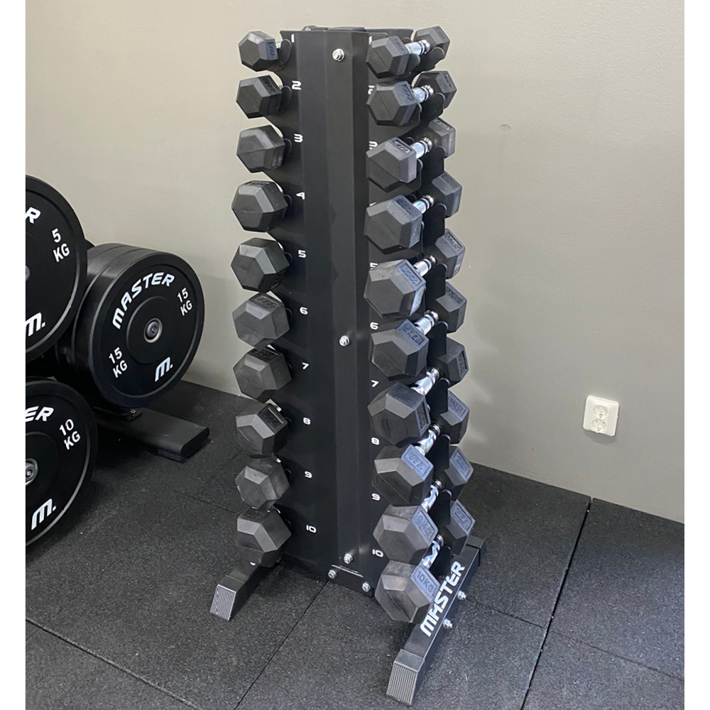 Master Hantelsats 1-10 kg/10 par (med ställ) - 2