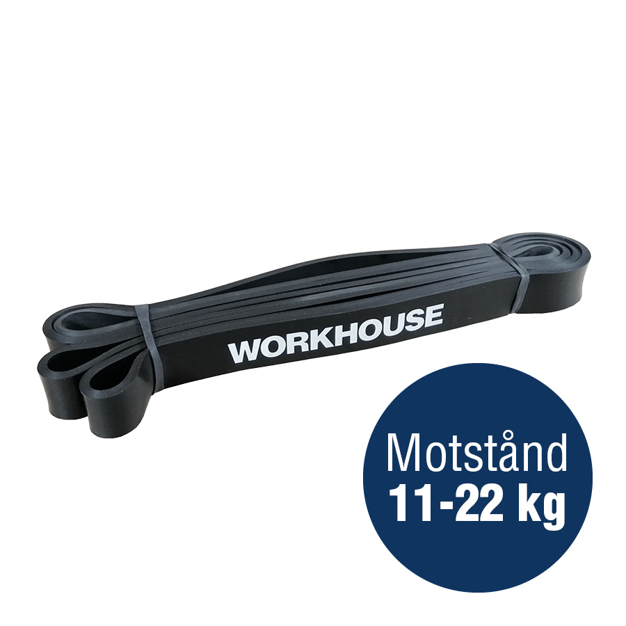 Power Band, WH, Svart 22 mm 