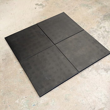 Gymgolv 25mm, 50x50cm, Svart