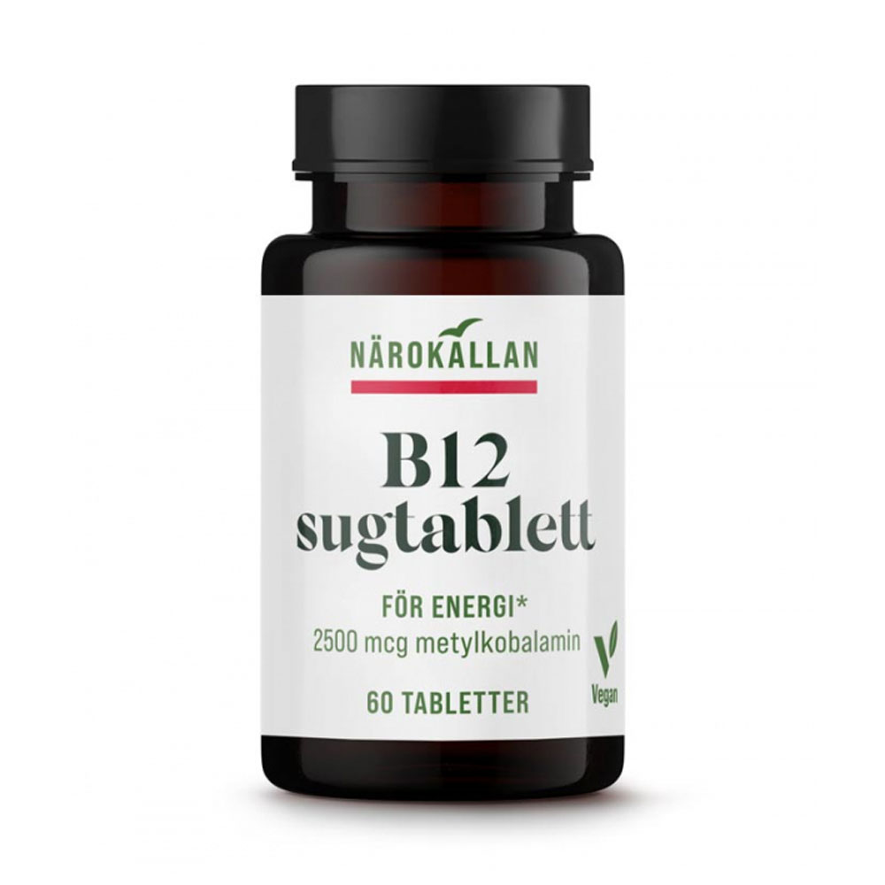 B12 2500 mcg 60 tab Närokällan