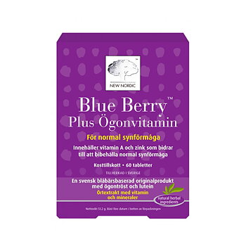 Blue Berry Plus Ögonvitamin 60 tab New Nordic