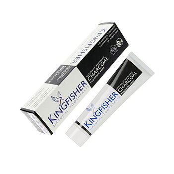 Kingfisher tandkräm Whitening Charcoal 100 ml