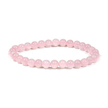 Armband rosenkvarts 19 cm
