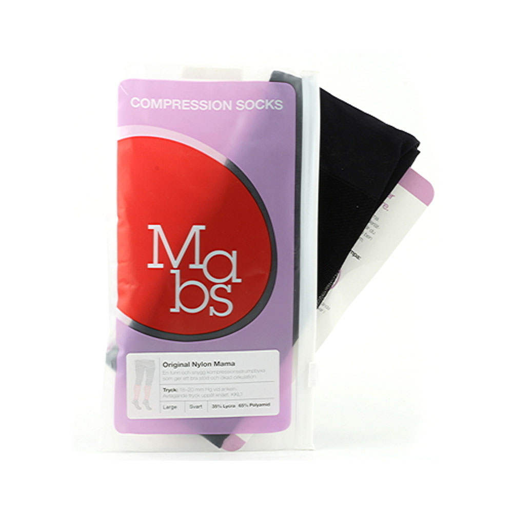 Nylon Strumpbyxa Mama Svart L Medicinsk klass 1