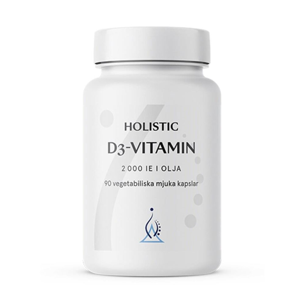 D3 vitamin 2000 IE kokosolja 90 kap Holistic