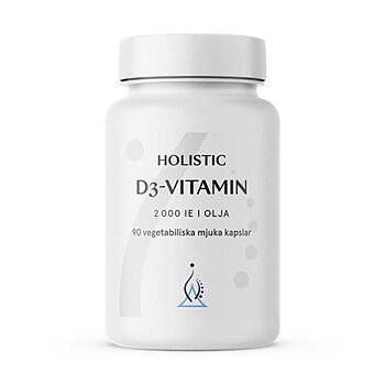 D3 vitamin 2000 IE kokosolja 90 kap Holistic