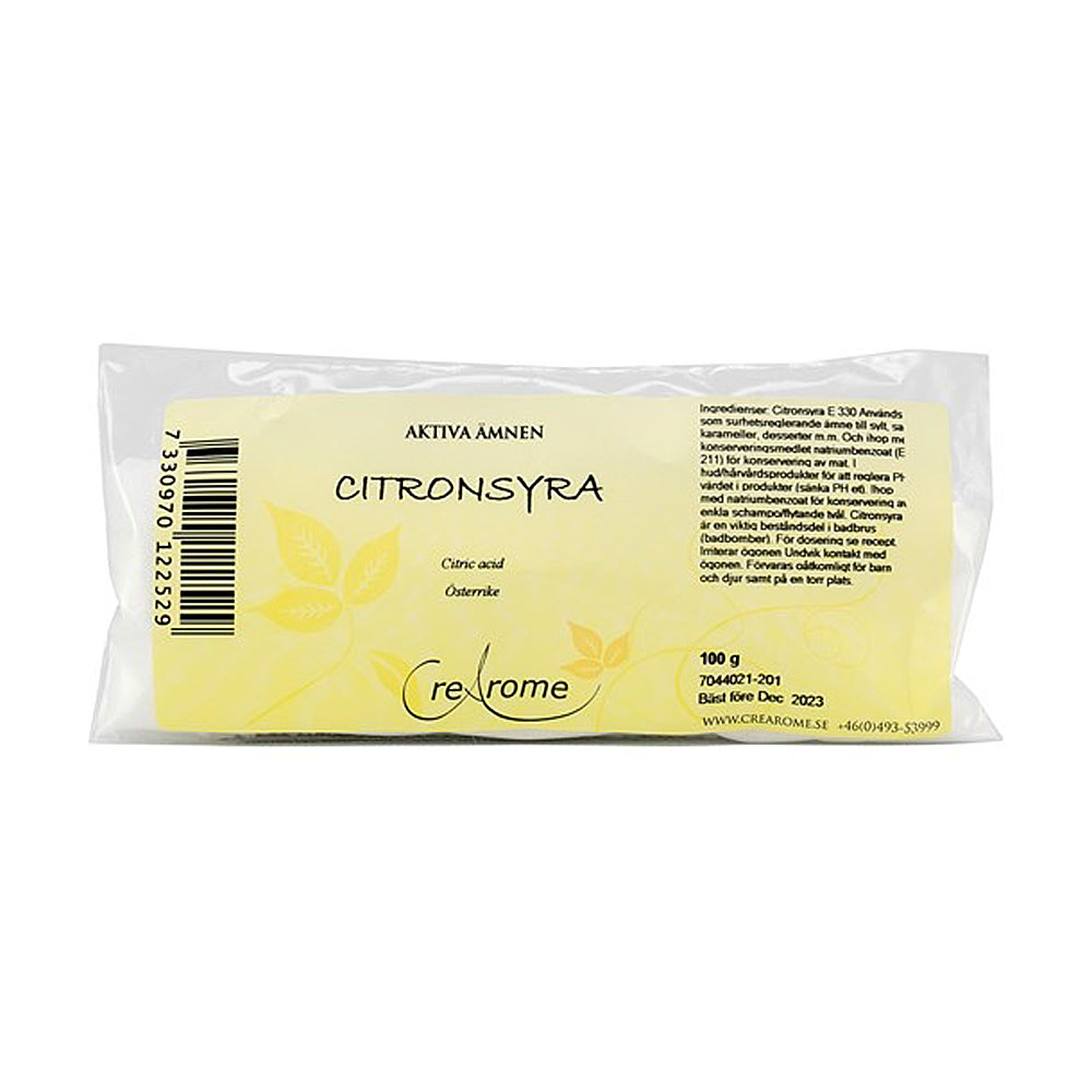 Citronsyra 100 g Crearome