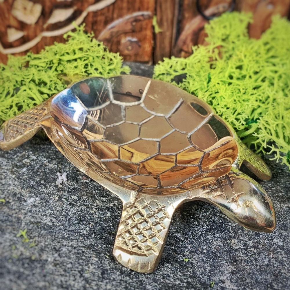 Sköldpadda rökelsekärl 11 x 8 cm KANI Naturapotek