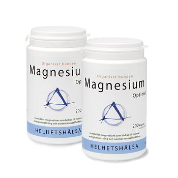 2 x Magnesium Optimal 200 kap Helhetshälsa