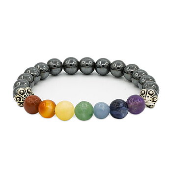Armband hematit elastiskt