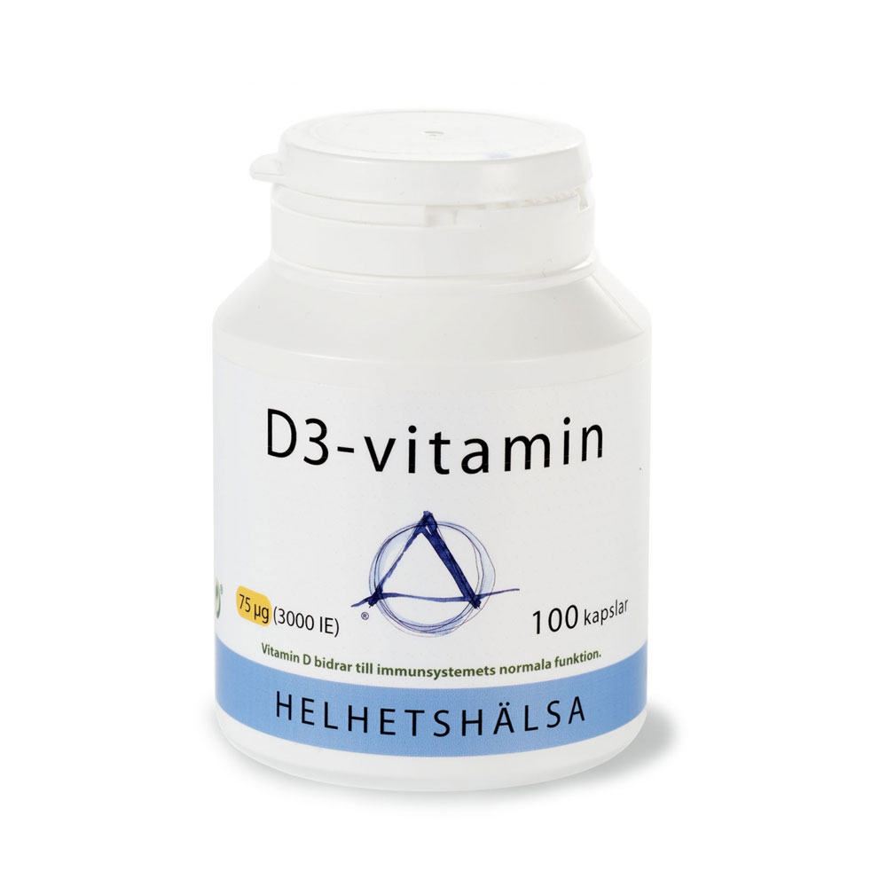 D-Vitamin D3 75 mcg 100 kap Helhetshälsa