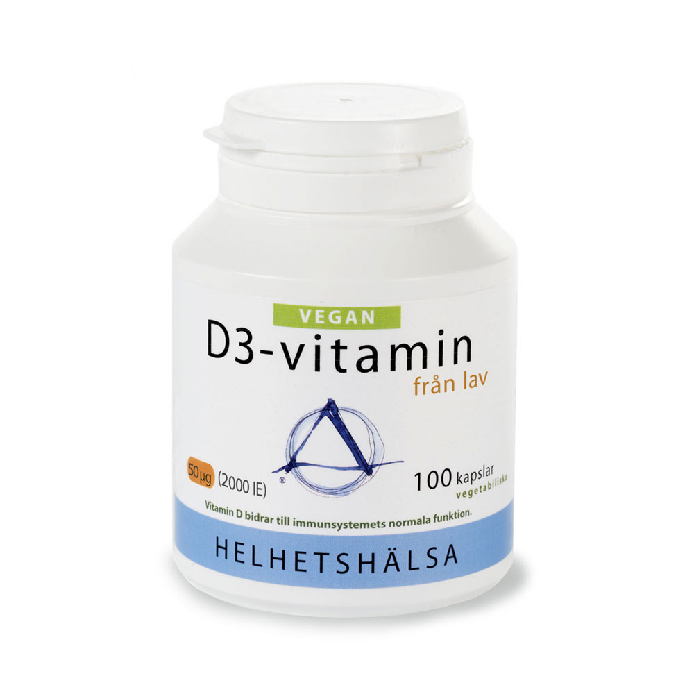 D3-vitamin Vegan 50 mcg 100 kap Helhetshälsa