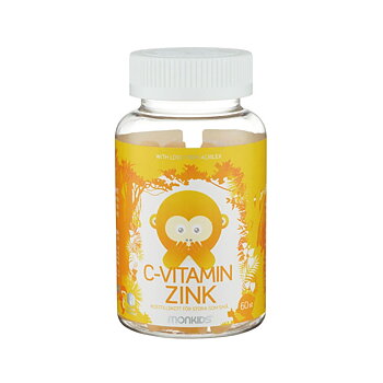 Monkids C-vitamin + Zink 60 tuggtabletter Acrilex