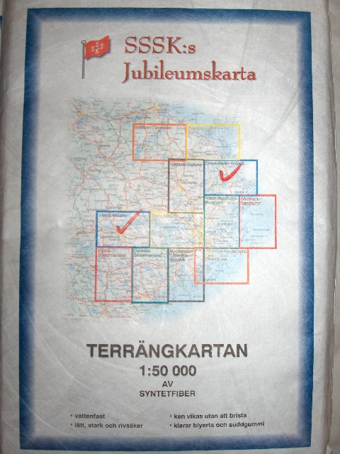 Allväderskartan, SSSK:s jubileumskarta i Tyvek  Ring för beställning