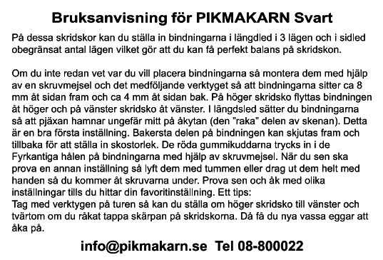 Bruksanvisning för Pikmakarn Svart 